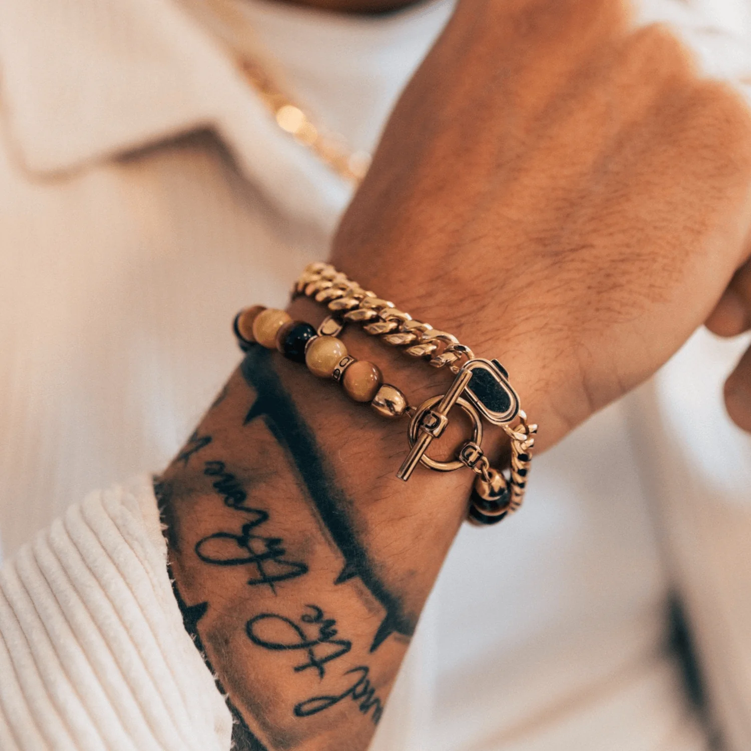 Cuban Bracelet (Gold) 8mm - Image 8