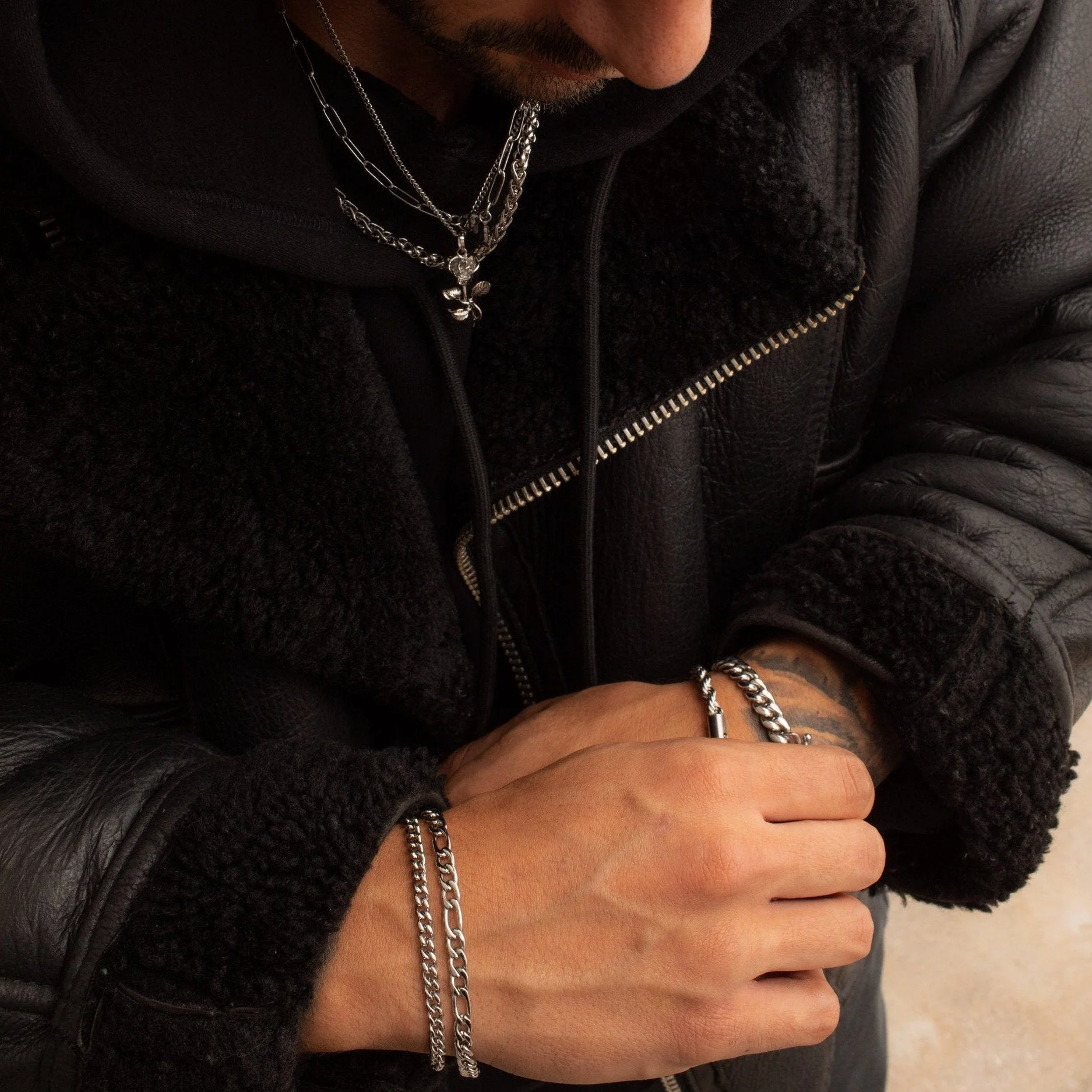 Cuban Bracelet (Silver) 4mm - Image 4