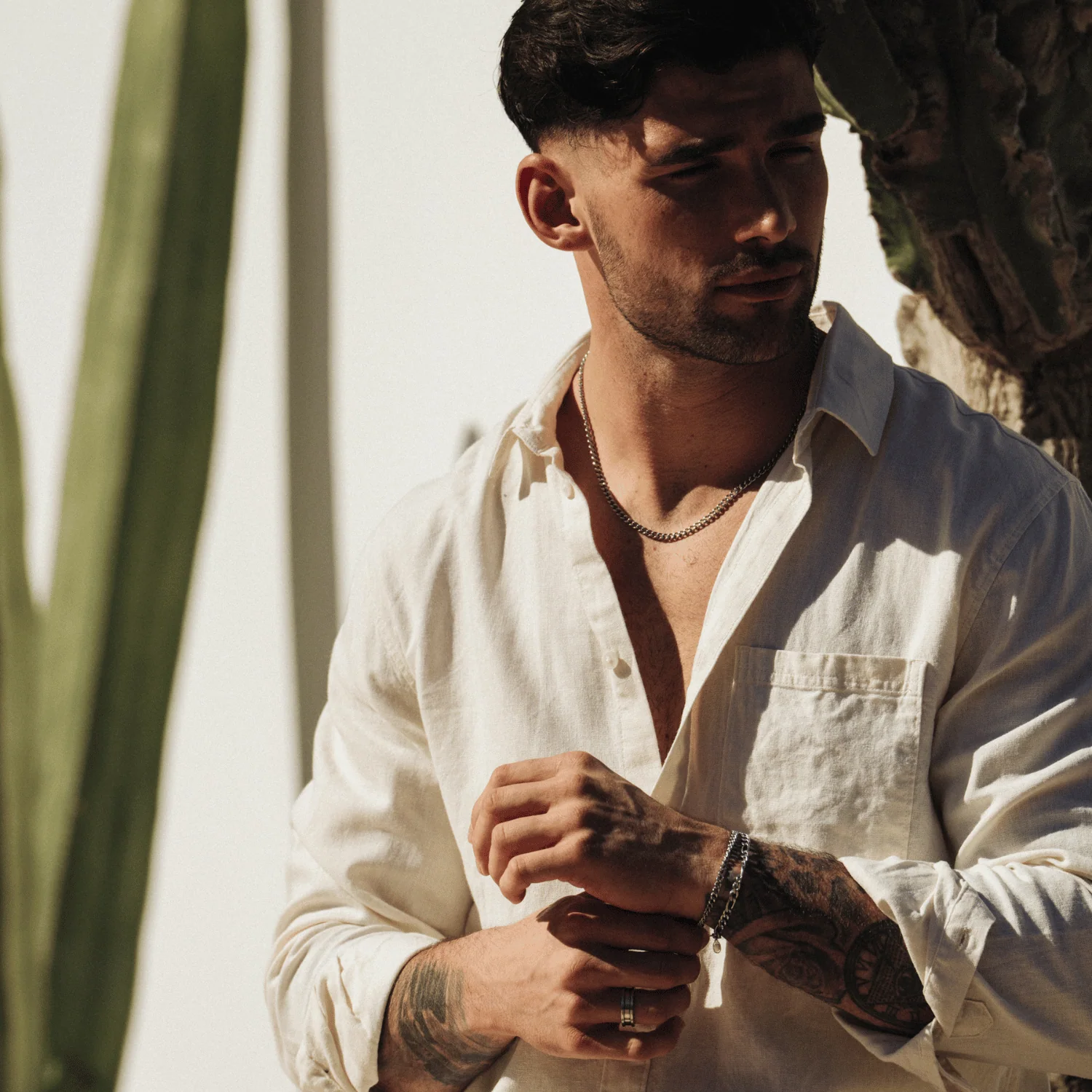 Cuban 4mm Set (Silver) - Image 4