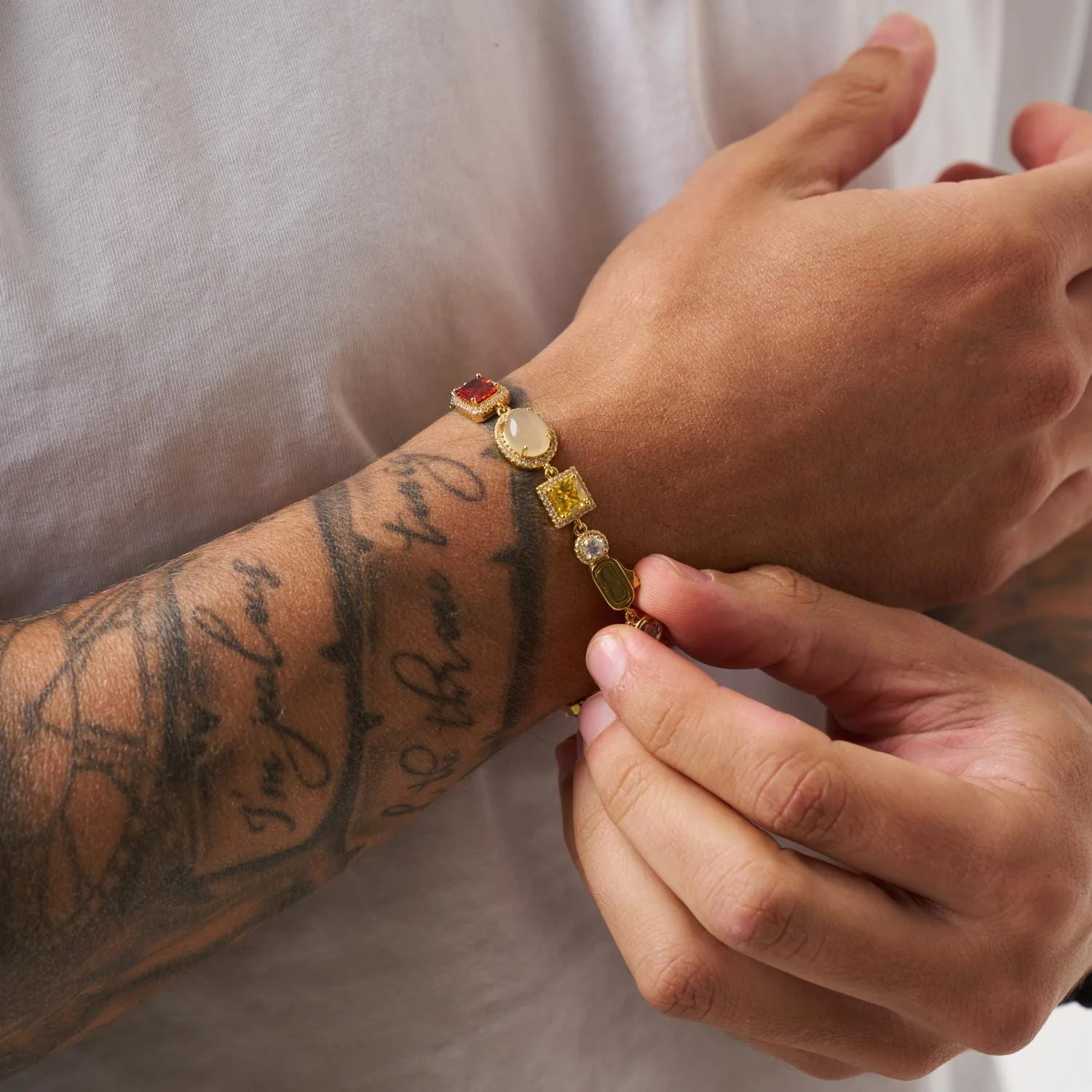 Gemstone Bracelet (Gold) - Image 3