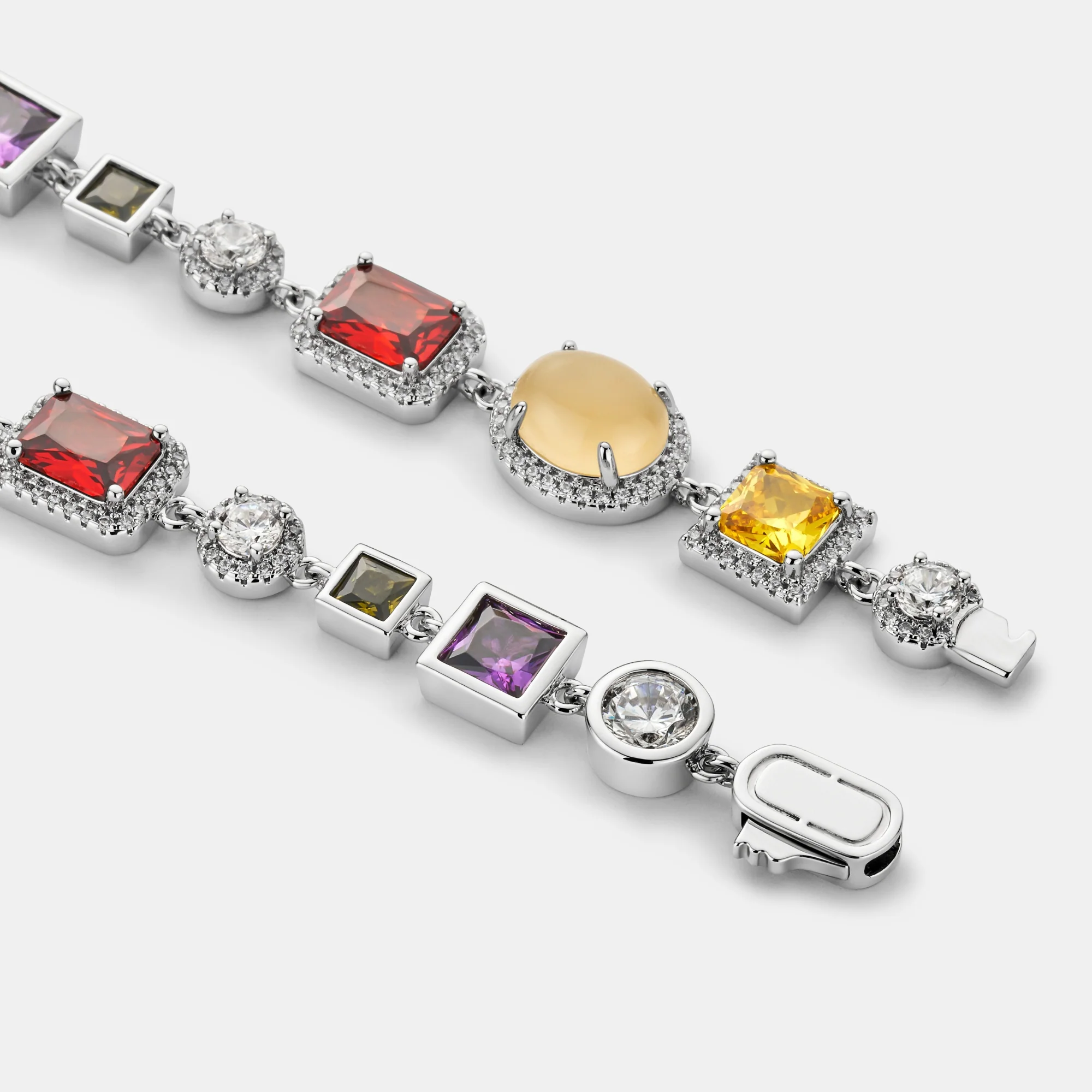 Gemstone Bracelet (Silver) - Image 4