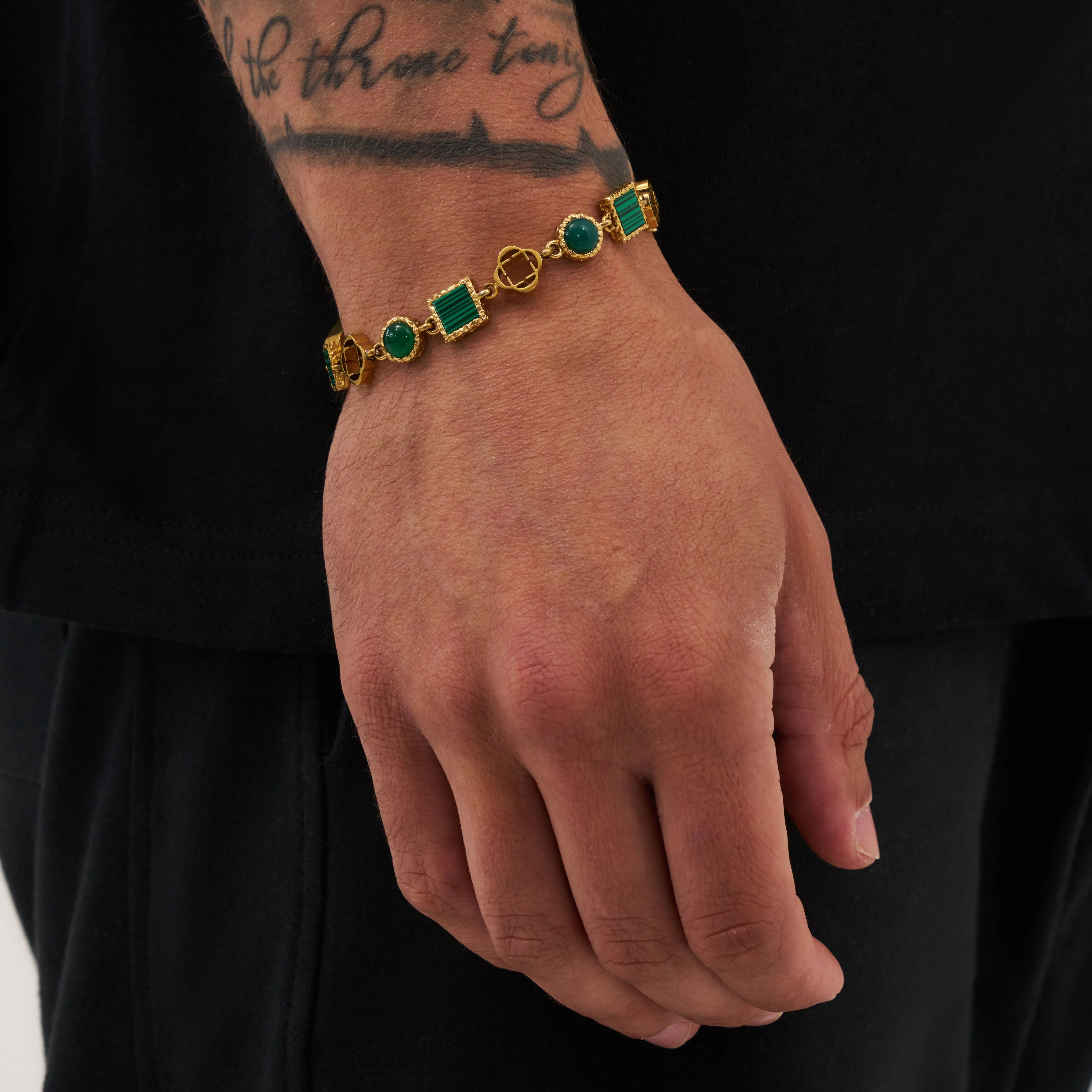 Green Quartz Gemstone Set (Gold) - Image 3