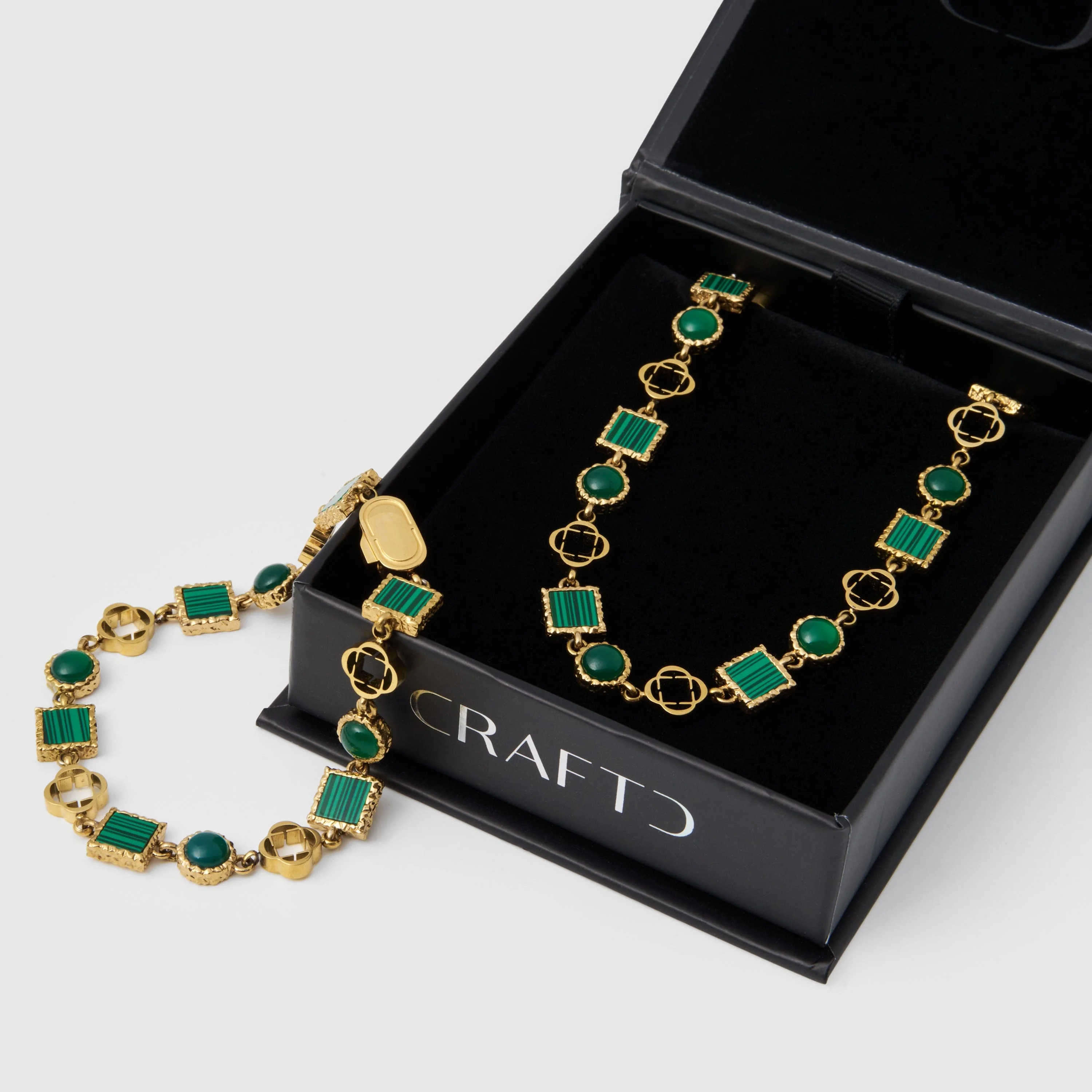 Green Quartz Gemstone Set (Gold) - Image 6