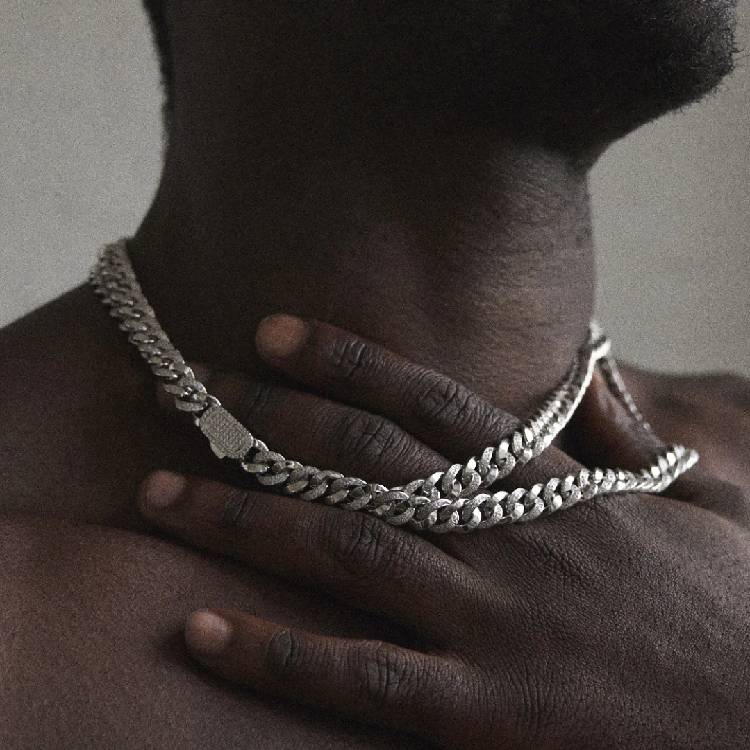 Half Iced Cuban (Silver) 8mm - Image 7