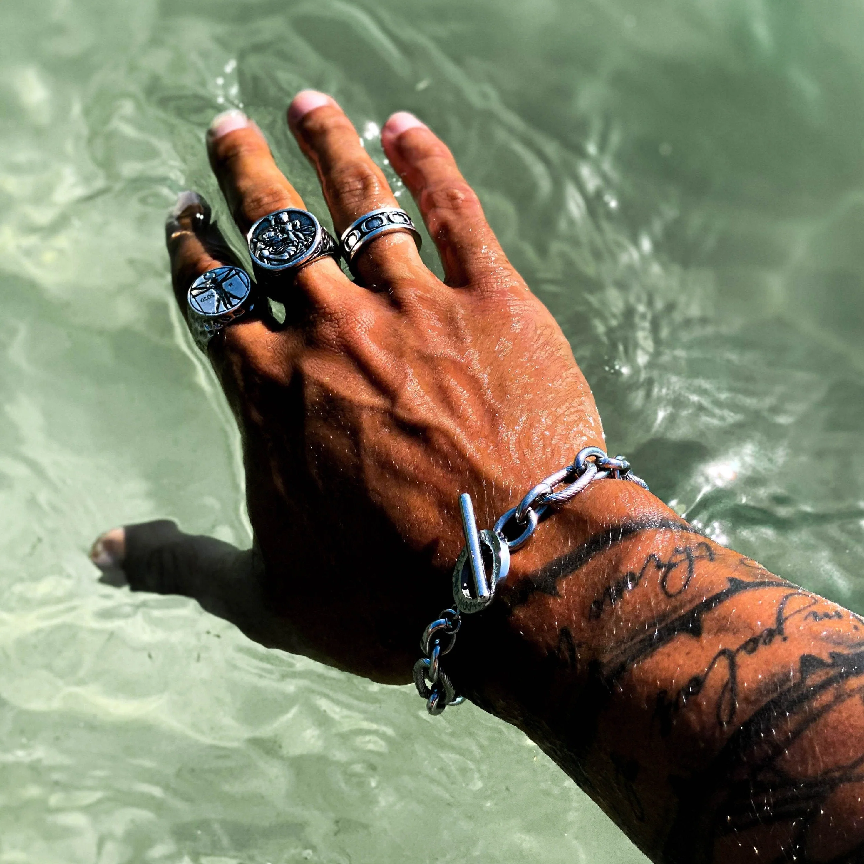 Toggle Milan Bracelet (Silver) - Image 3