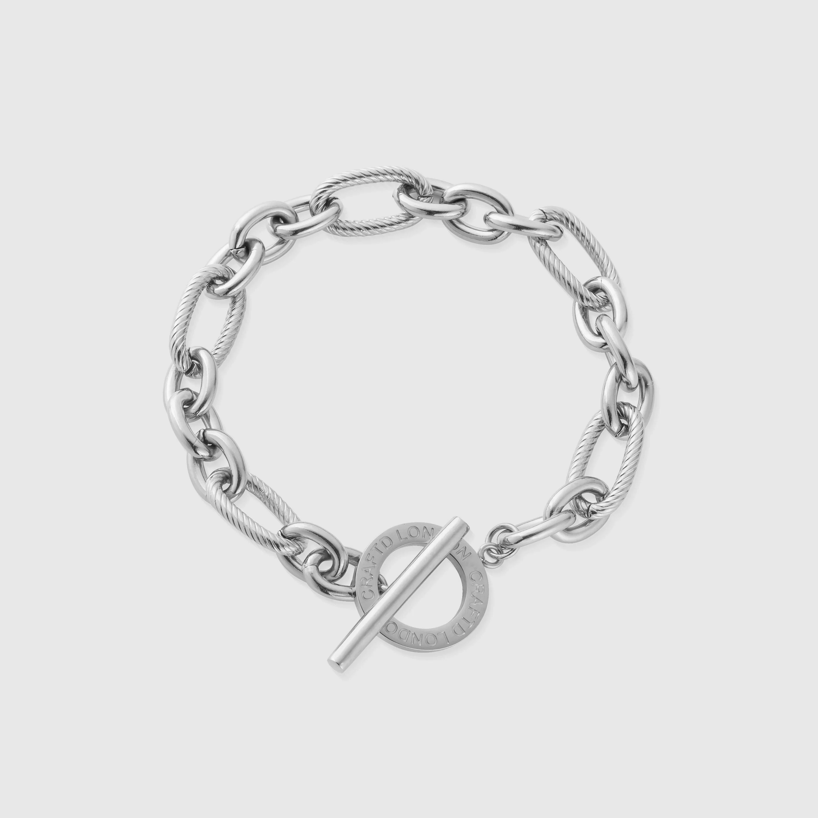 Toggle Milan Bracelet (Silver) - Image 4