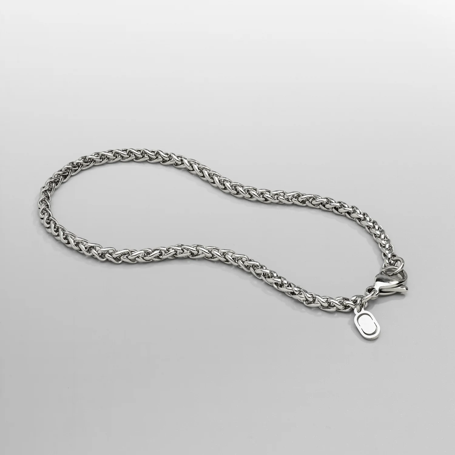 Wheat Bracelet (Silver) 5mm - Image 4
